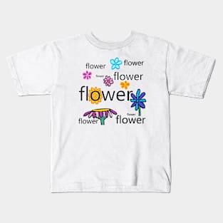 My garden full of flowers, vintage Flower patterns, oil painting Kids T-Shirt